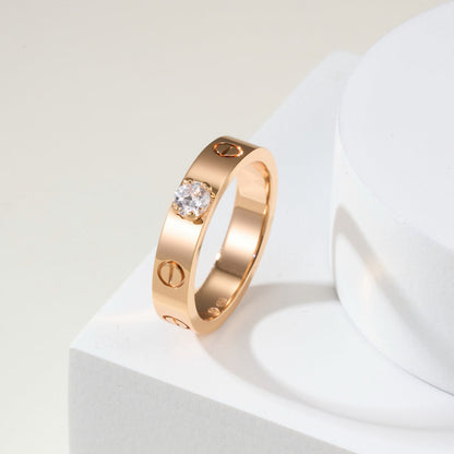 [Amore Jewelry]LOVE RING 3.6MM 1 BIG DIAMOND