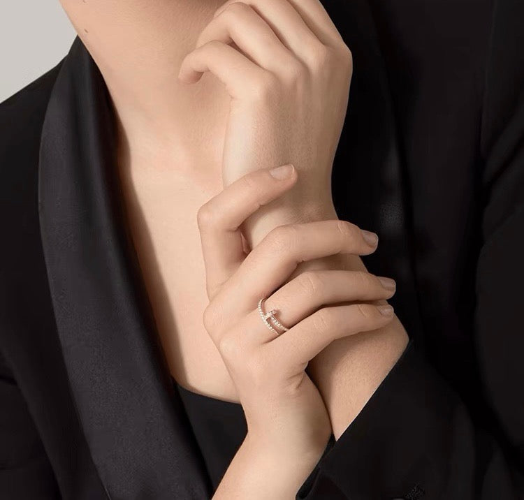 [Amore Jewelry]JUSTE 1.8MM FULL DIAMOND RING