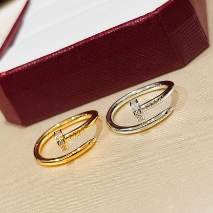 [Amore Jewelry]JUSTE 1.8MM HALF DIAMOND RING