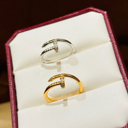[Amore Jewelry]JUSTE 1.8MM HALF DIAMOND RING