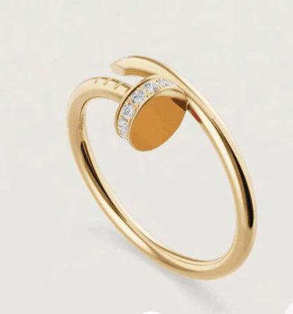 [Amore Jewelry]JUSTE 1.8MM HALF DIAMOND RING
