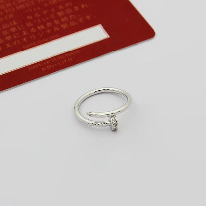 [Amore Jewelry]JUSTE 1.8MM HALF DIAMOND RING