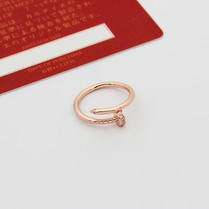 [Amore Jewelry]JUSTE 1.8MM HALF DIAMOND RING