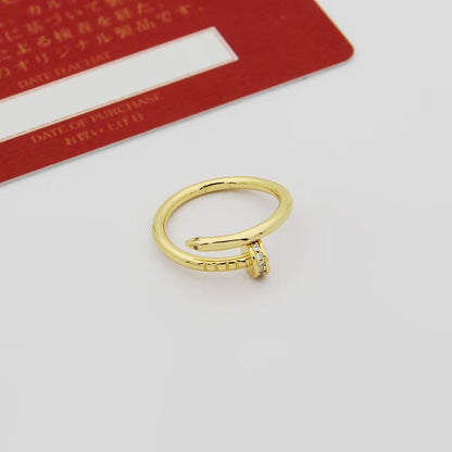 [Amore Jewelry]JUSTE 1.8MM HALF DIAMOND RING