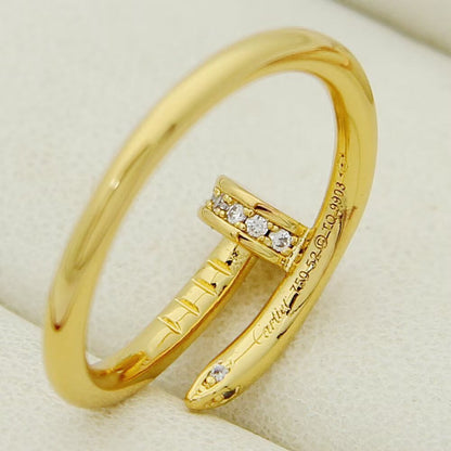 [Amore Jewelry]JUSTE 1.8MM HALF DIAMOND RING