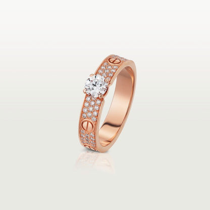 [Amore Jewelry]LOVE RING 3.6MM 1 BIG DIAMOND FULL DIAMOND