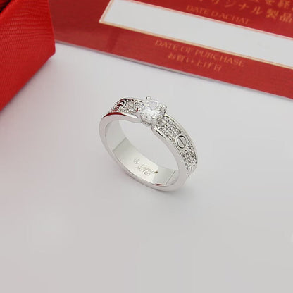 [Amore Jewelry]LOVE RING 3.6MM 1 BIG DIAMOND FULL DIAMOND