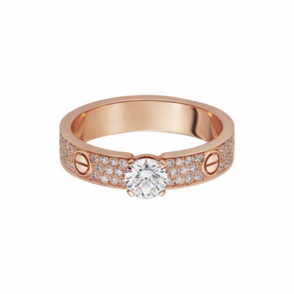 [Amore Jewelry]LOVE RING 3.6MM 1 BIG DIAMOND FULL DIAMOND