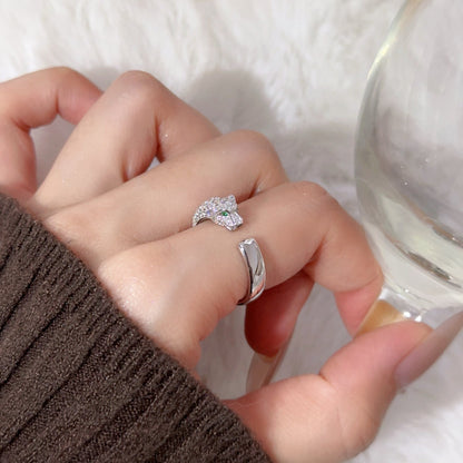 [Amore Jewelry]PANTHERE HALF DIAMOND SMALL RING