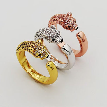 [Amore Jewelry]PANTHERE HALF DIAMOND SMALL RING