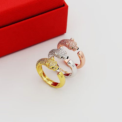 [Amore Jewelry]PANTHERE HALF DIAMOND SMALL RING