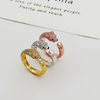 [Amore Jewelry]PANTHERE HALF DIAMOND SMALL RING