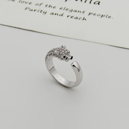 [Amore Jewelry]PANTHERE HALF DIAMOND SMALL RING