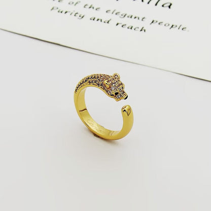 [Amore Jewelry]PANTHERE HALF DIAMOND SMALL RING