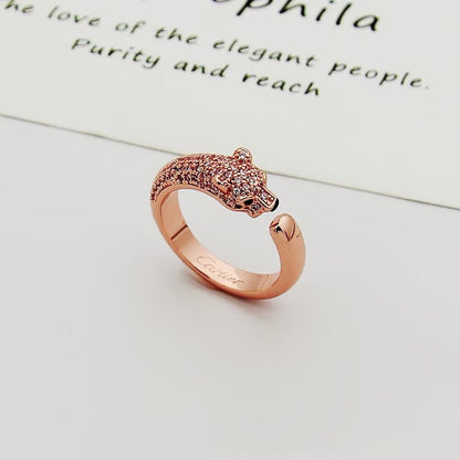 [Amore Jewelry]PANTHERE HALF DIAMOND SMALL RING