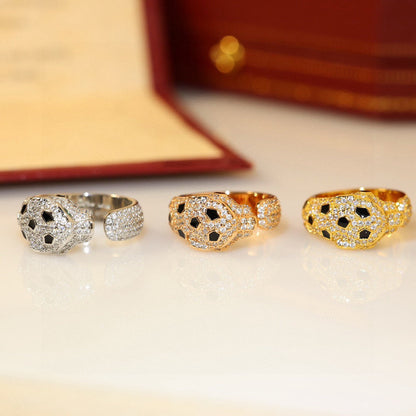 [Amore Jewelry]PANTHERE SPOTTED FULL DIAMOND MEDIUM RING