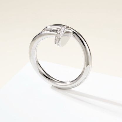 [Amore Jewelry]JUSTE RING 2.6MM HALF DIAMOND