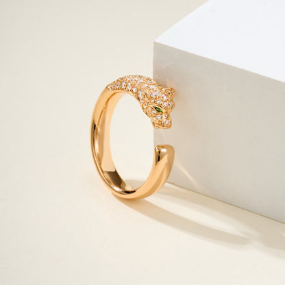 [Amore Jewelry]PANTHERE HALF DIAMOND SMALL RING