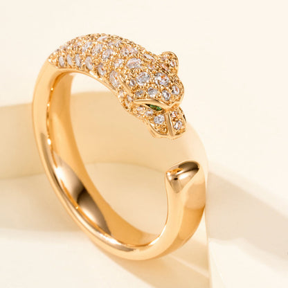 [Amore Jewelry]PANTHERE HALF DIAMOND SMALL RING