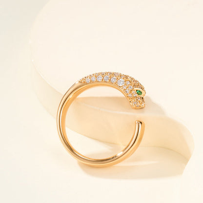 [Amore Jewelry]PANTHERE HALF DIAMOND SMALL RING