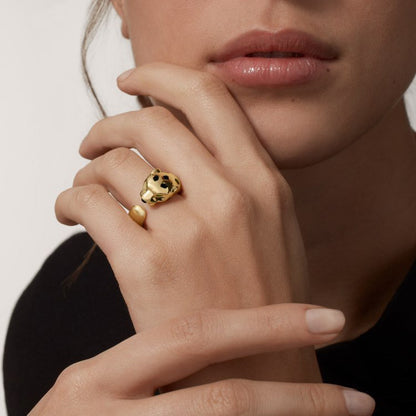 [Amore Jewelry]PANTHERE SPOTTED MEDIUM RING