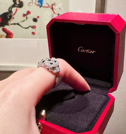[Amore Jewelry]PANTHERE SPOTTED FULL DIAMOND MEDIUM RING