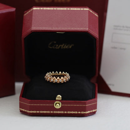 [Amore Jewelry]CLASH 6.8MM DIAMOND MEDIUM RING