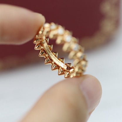 [Amore Jewelry]CLASH 6.8MM DIAMOND MEDIUM RING