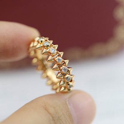 [Amore Jewelry]CLASH 6.8MM DIAMOND MEDIUM RING