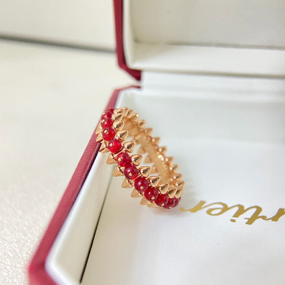 [Amore Jewelry]CLASH 7.9MM AGATE CHALCEDONY RING