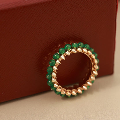 [Amore Jewelry]CLASH 7.9MM AGATE CHALCEDONY RING