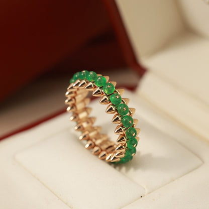 [Amore Jewelry]CLASH 7.9MM AGATE CHALCEDONY RING