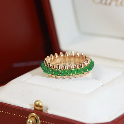 [Amore Jewelry]CLASH 7.9MM AGATE CHALCEDONY RING