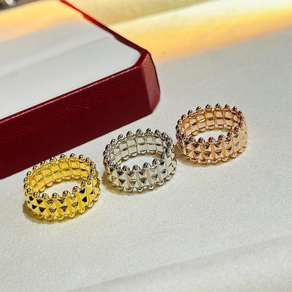 [Amore Jewelry]CLASH 9.2MM DOUBLE ROW RING