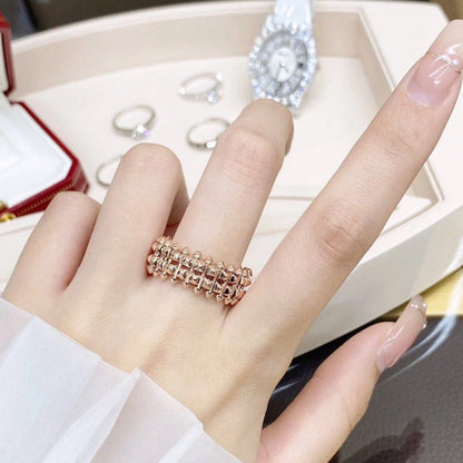 [Amore Jewelry]CLASH 9.2MM DOUBLE ROW RING