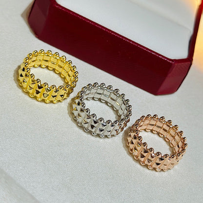 [Amore Jewelry]CLASH 9.2MM DOUBLE ROW RING