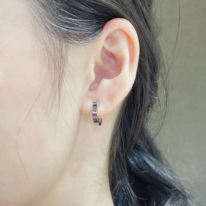 [Amore Jewelry]LOVE EARRINGS 2.65 MM NO DIAMOND SMALL