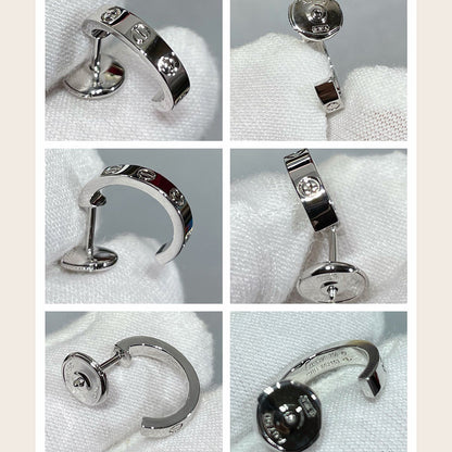 [Amore Jewelry]LOVE EARRINGS 2.65 MM NO DIAMOND SMALL
