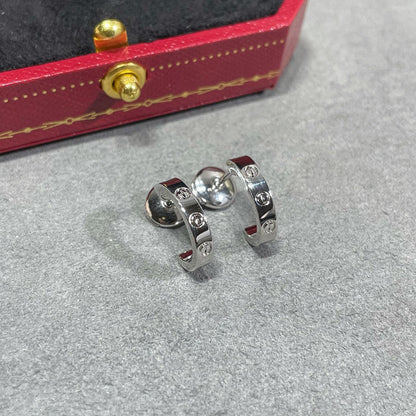 [Amore Jewelry]LOVE EARRINGS 2.65 MM NO DIAMOND SMALL