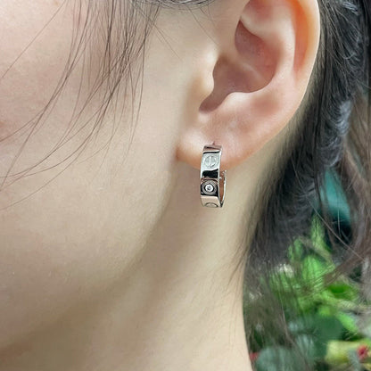 [Amore Jewelry]LOVE EARRINGS 5.7MM 2 DIAMONDS
