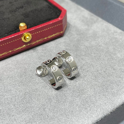 [Amore Jewelry]LOVE EARRINGS 5.7MM 2 DIAMONDS
