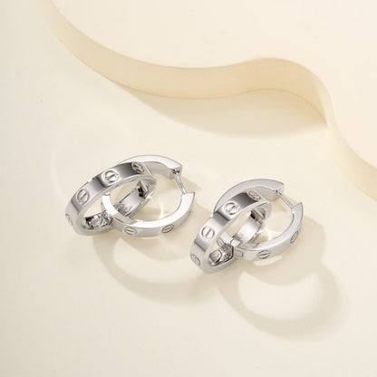 [Amore Jewelry]LOVE 3.3MM DANGLE EARRINGS