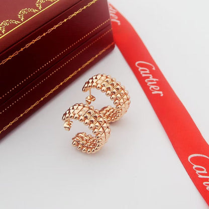 [Amore Jewelry]CLASH 9.2MM DOUBLE ROW EARRINGS