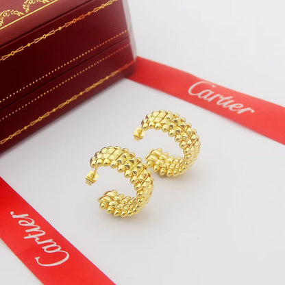 [Amore Jewelry]CLASH 9.2MM DOUBLE ROW EARRINGS