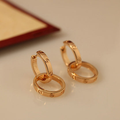 [Amore Jewelry]LOVE 3.3MM DANGLE EARRINGS