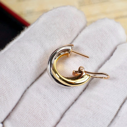 [Amore Jewelry]TRINITY ON DIAMOND CLASSIC EARRINGS