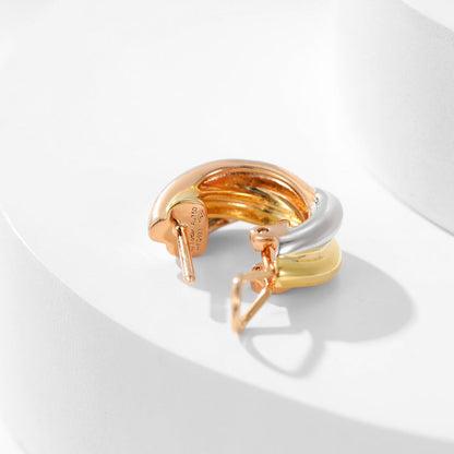 [Amore Jewelry]TRINITY ON DIAMOND CLASSIC EARRINGS