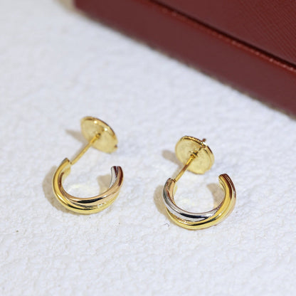 [Amore Jewelry]TRINITY ON DIAMOND MINI EARRINGS