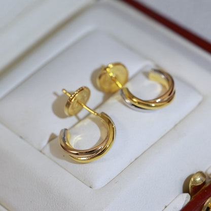[Amore Jewelry]TRINITY ON DIAMOND MINI EARRINGS