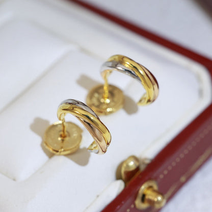 [Amore Jewelry]TRINITY ON DIAMOND MINI EARRINGS